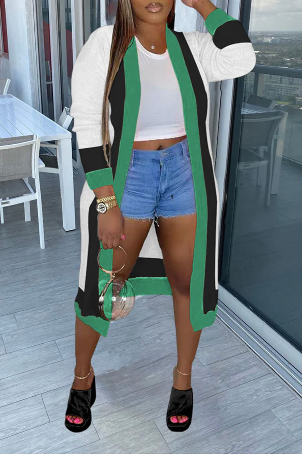 Green Cardigan