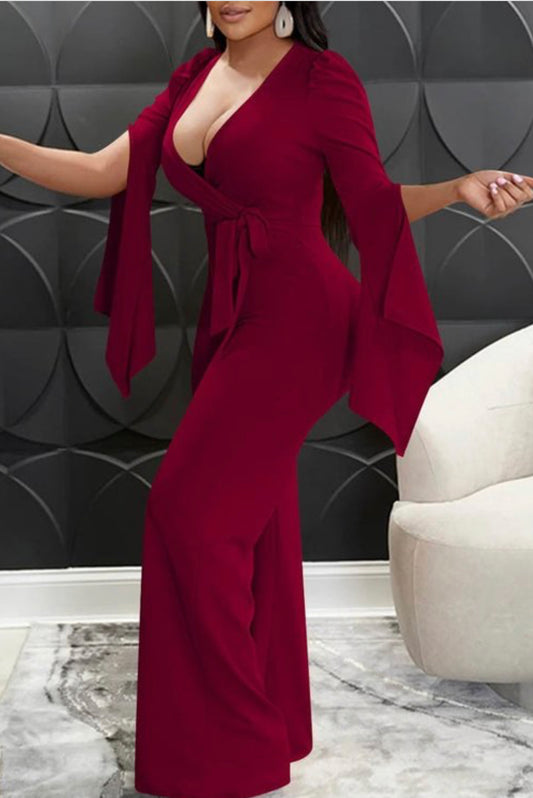 Wine Jumpsuit