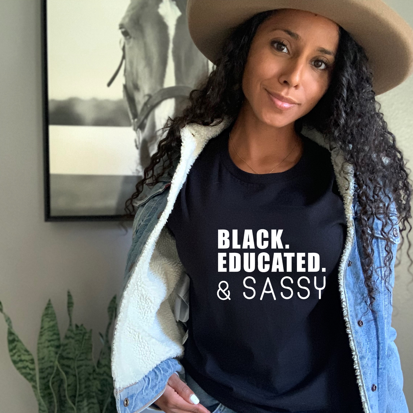 Black. Educated. Sassy t-shirt